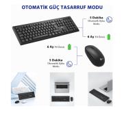 Lenovo Lecoo KW200 Q KABLOSUZ SİYAH KLAVYE&MOUSE SET - 4